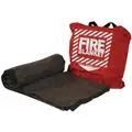 Pac-Kit Fire Blanket and Bag, Woolen Blend, 62 in Blanket Width, 80 in Blanket Length, Gray