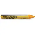 Xtra Seal Tire Lettering Crayon, Yellow Pk 12
