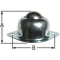 Ashland Conveyor Ball Transfer, Flange Ball Transfer Mount Type, Stainless Steel Ball Material, Galvanized