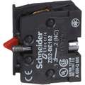 Schneider Electric Contact Block, 22mm, 1NC Contact Form, 10A @ 600VAC Contact Rating
