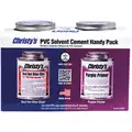 Blue Glue and Purple Primer Cement and Primer, Regular Bodied, Size (2) - 8 oz. Cans, For Use With P