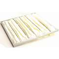 Air Handler Pocket Air Filter, 24x24x12, MERV 14, Yellow, Synthetic, Number of Pockets: 6