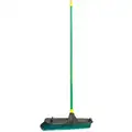 Quickie 60" Medium-Duty Push Broom for Any Surface; Synthetic, Green Bristles