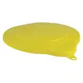Pail Lid,Yellow,9 3/4 In