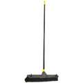 Quickie 60" Medium-Duty Push Broom for Any Surface; Synthetic, Black Bristles