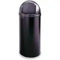 Receptacle,Dome Top,15 G,Black