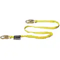 Honeywell Miller Stretchable Shock-Absorbing Lanyard, Number of Legs: 1, Working Length: 6 ft.