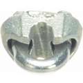 Wire Rope Clip, U-Bolt, Maleable Iron, 5/16" For Wire Rope Dia., 5-1/4" Rope Turn Back
