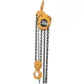 Manual Chain Hoist, 4,000 lb Load Capacity, 20 ft Hoist Lift, 1 3/8" Hook Opening