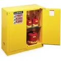 Justrite 30 gal. Flammable Cabinet, Self-Closing Safety Cabinet Door Type, 44" Height, 43" Width
