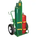 Welding Cylinder Truck,Continuous Frame, 1000 lb., Cylinder Capacity 2, 62" H X 40"W