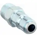 Quick Connect Hose Coupling: 3/8 in Body Size, 3/8 in Hose Fitting Size, 3/8"-18 Thread Size