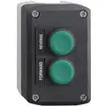 Schneider Electric Push Button Control Station, 2NO Contact Form, Number of Operators: 2, Type of Operator: Push Button