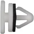 Rocker Moulding Clip with Sealer, Top Head Size: 16 x 20 mm, Stem Length: 10 mm, Hyundai 87756-37000, 25 PK