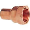 Wrot Copper Adapter, FTG x FNPT Connection Type, 1/2" Tube Size