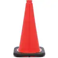 Jbc Revolution Traffic Cone: Day or Low Speed Roadway (40 MPH or Less), Non-Reflective, Grip Top with Black Base