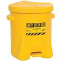 Can,Oily Waste,Polyethylene,Yellow,6 Gal