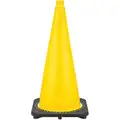 Jbc Revolution 28" Standard PVC Traffic Cone, Yellow