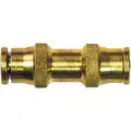 DOT Approved Air Brake Fitting Union, Push-To-Connect Fitting, Brass, 3/4 in. Tube OD