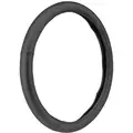 Leather Steering Wheel Cover, 14-1/2 to 15-1/2" Black