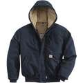 Dark Navy 100% Cotton Flame Resistant Duck Active Jacket, 2XL, 13 oz, Number of Inside Pockets 2