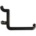 Functionaire Thermoplastic Single Rod Pegboard Hook, Locking Mounting Type, Black