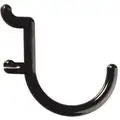 Functionaire Thermoplastic J-Hook, Locking Mounting Type, Black