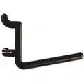 Functionaire Thermoplastic Single Rod Pegboard Hook, Locking Mounting Type, Black