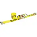 Tie Down Strap, 30 ft.L x 4"W, 5000 lb. Load Limit, Adjustment: Ratchet