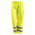 Occunomix Rain Pants: ANSI Class E, 3XL ( 29" x 52" ), Rain Pants, Yellow, Elastic, 0 Pockets