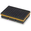 Vibration Isolation Pad,  Neoprene,  3200 lb Max. Steady Load,  8" Length,  8" Width,  1-1/4" Height