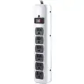 Power First Surge Protector Outlet Strip, 6 Total Number of Outlets, Beige, 6 ft., 1200 Rated Joules