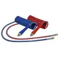 Tectran AB Aircoil Set, 15 ft. . L with 48" x 12" Lead Length, Blue/Red