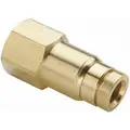 DOT Approved Female Connector, Push-To-Connect Air Brake Fitting, Brass, 1/4" x 1/8"