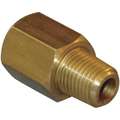 Conversion Adapter: Chrome-Plated Brass, 3/4 in x 3/4 in Fitting Pipe Size, Male BSPP x Female NPT