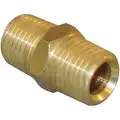 Hex Nipple: Chrome-Plated Brass, 1/8" x 1/8" Pipe Size, Male BSPT x Male BSPT