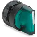 Schneider Electric 22 mm LED 2- Position Illuminated Selector Switch Operator, Plastic, Green