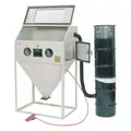 Siphon-Feed Abrasive Blast Cabinet, Work Dimensions: 23" x 36" x 24", Overall: 36" x 60" x