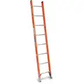 Werner 8 ft. Fiberglass Straight Ladder with 300 lb. Load Capacity, D-Rungs