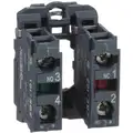Schneider Electric Contact Block, 22mm, 1NC/1NO Contact Form, 10A @ 600VAC Contact Rating