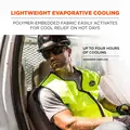 Chill-Its By Ergodyne Cooling Vest, 4 hr. Cooling Time, High Visibility Lime, 3XL