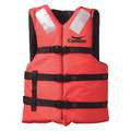 Commercial Life Jacket, USCG Type III, Foam Flotation Material, Size: Adult Universal