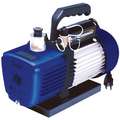 Refrigerant Evacuation Pump, Inlet Port Size 1/4" and 3/8" Flare, Displacement 5.0 cfm, 1/2 HP