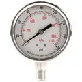 2-1/2" General Purpose Pressure Gauge, 0 to 160 psi