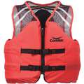 Condor Commercial Life Jacket, USCG Type III, Foam Flotation Material, Size: 2XL
