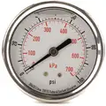 2-1/2" General Purpose Pressure Gauge, 0 to 100 psi