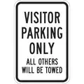 Lyle Diamond Grade Aluminum Visitor, Guest and Patient Parking Sign; 18" H x 12" W
