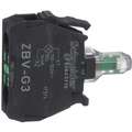 Schneider Electric Green Lamp Module with Bulb, Lamp Type: LED, 120VAC Lamp Module Voltage