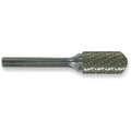 Widia Metal Removal Carbide Bur, Shape Cylindrical Ball Nose, 3/4" Length of Cut