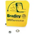 Bradley Eyewash Bowl, Plastic, Handle
